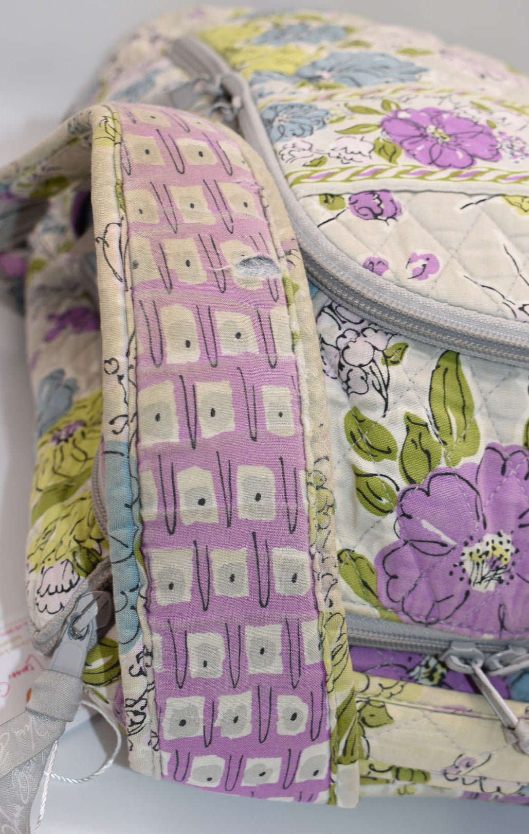 Vera Bradley Quilted Laptop Backpack in "Watercolor" Pattern