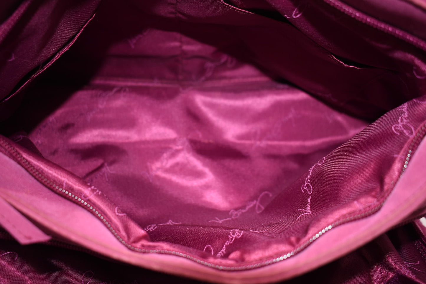 Vera Bradley Triple Compart Buckle Satchel Bag in Microfiber