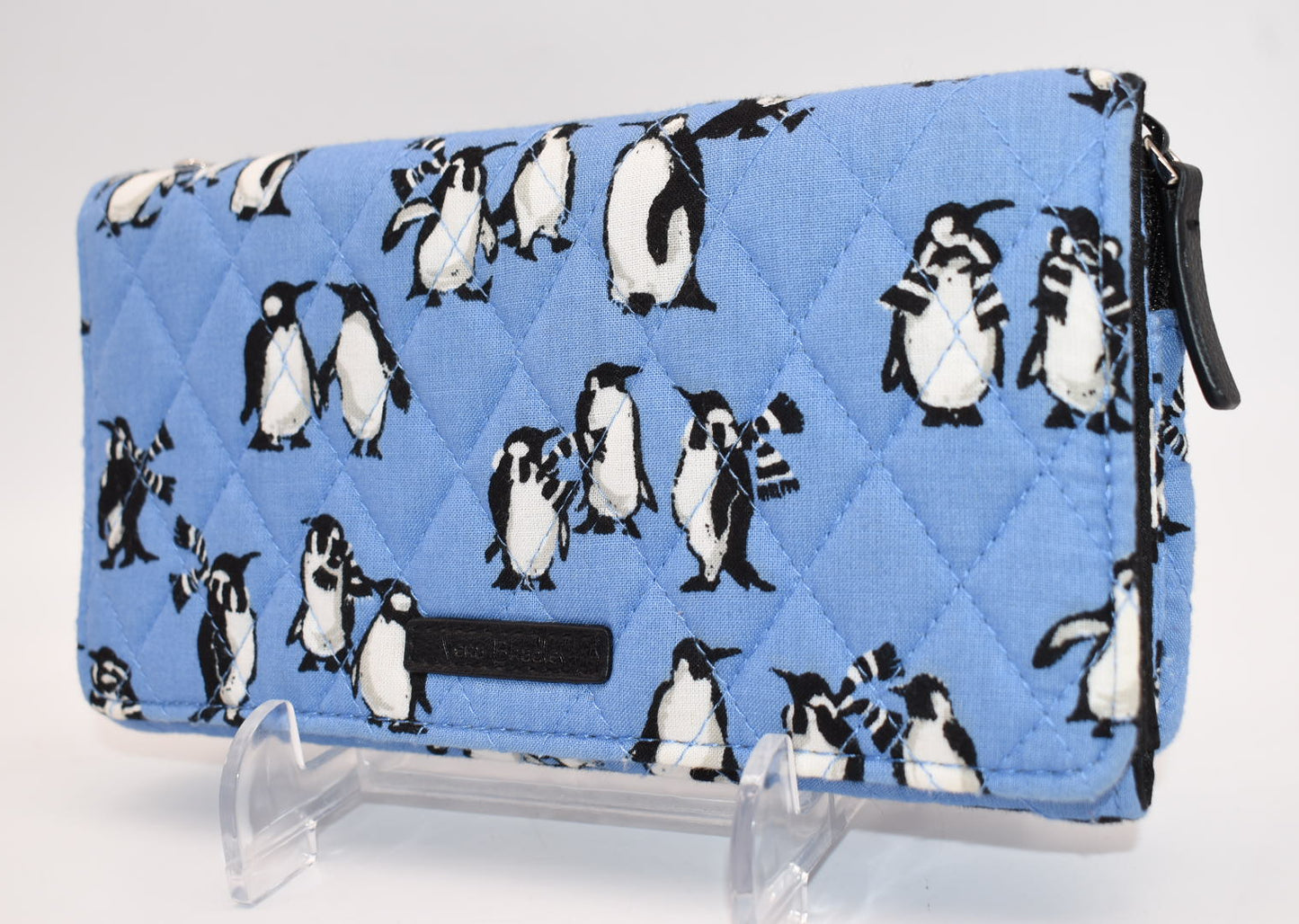 Vera Bradley Wallet Crossbody Bag in "Playful Penguins - Blue" Pattern