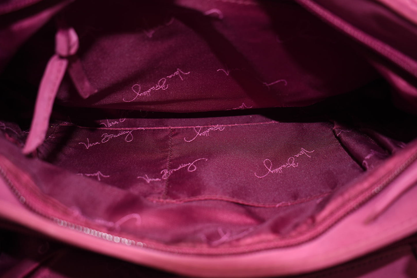 Vera Bradley Triple Compart Buckle Satchel Bag in Microfiber