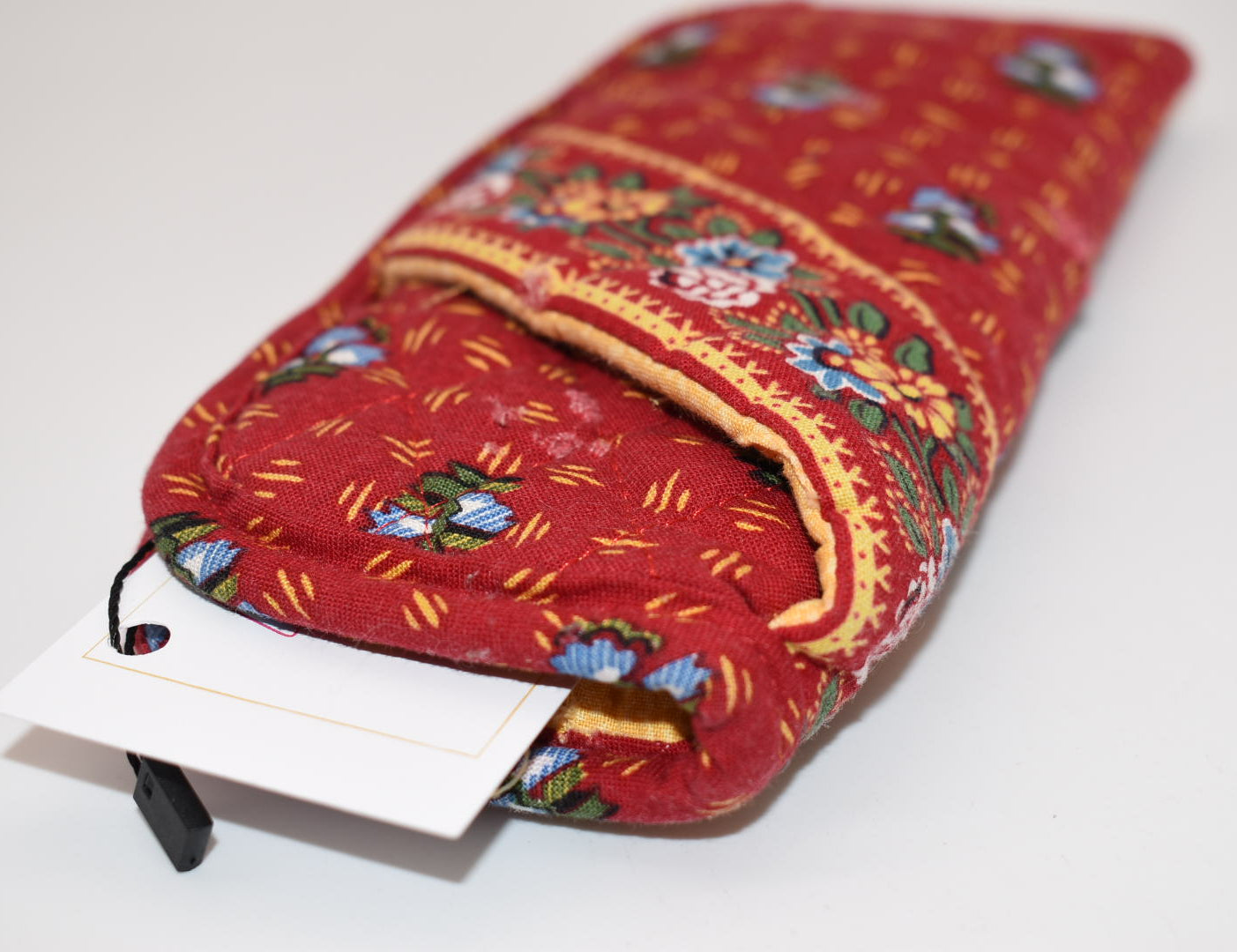 Vera Bradley Double Eyewear Sleeve in "Provincial Red - 2000" Pattern