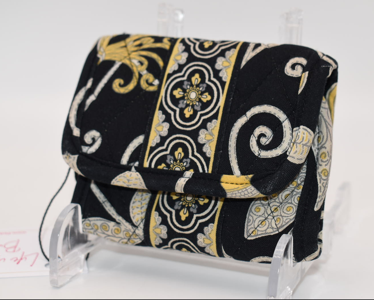 Vera Bradley Small Trifold Wallet in "Yellow Bird" Pattern