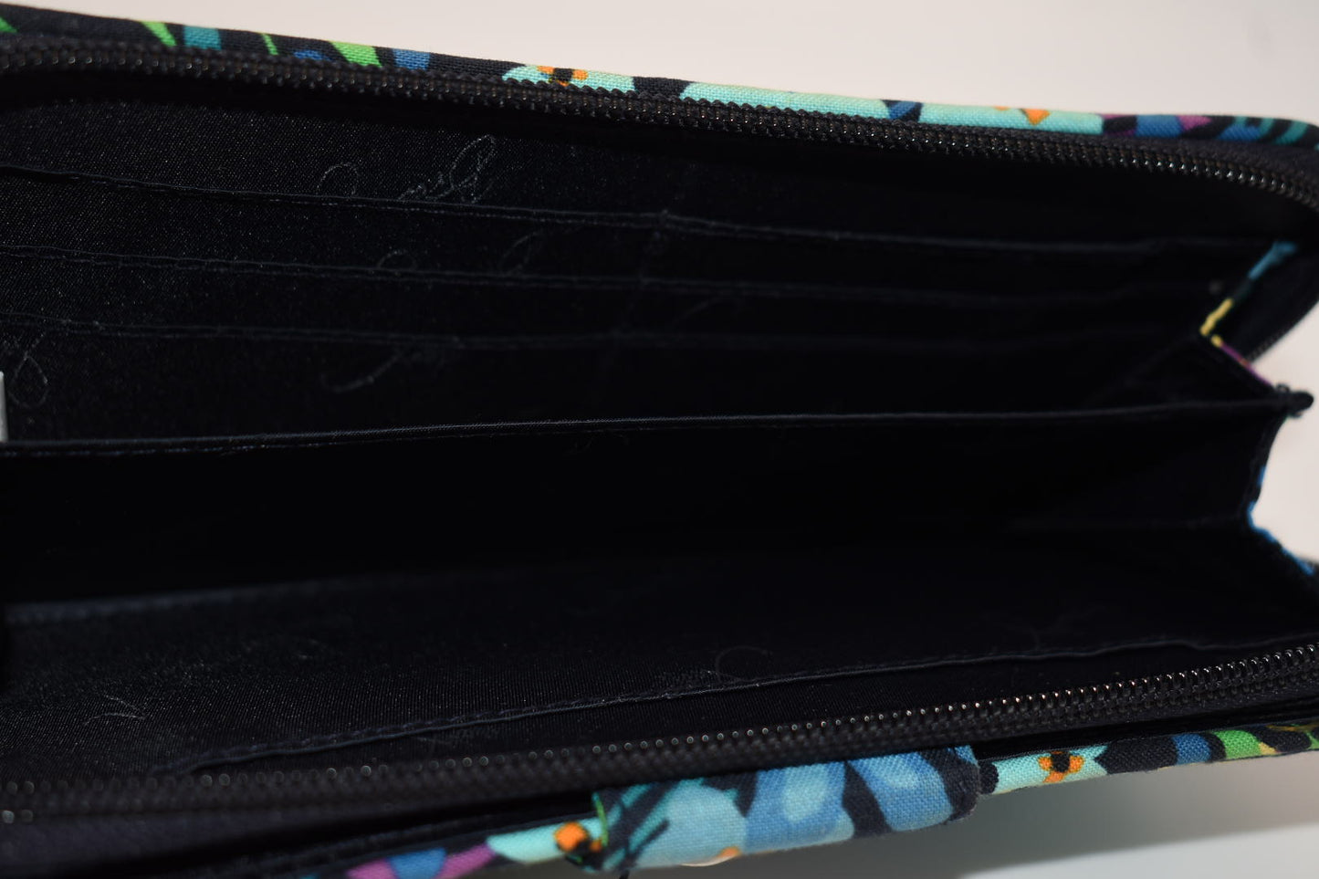 Vera Bradley Turnlock Wallet in "Midnight Blues" Pattern