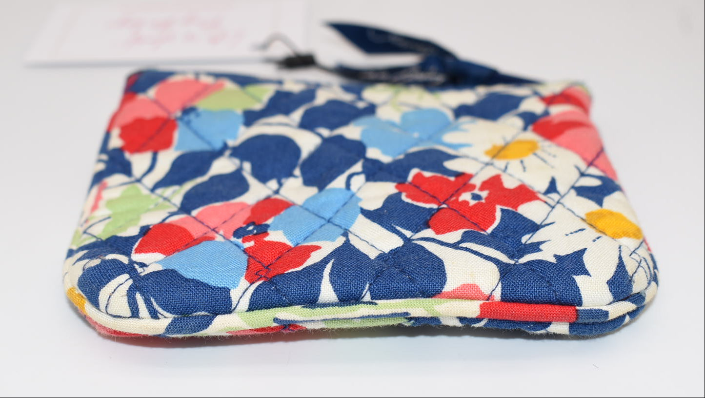 Vera Bradley Zip Coin Pouch in "Summer Cottage" Pattern