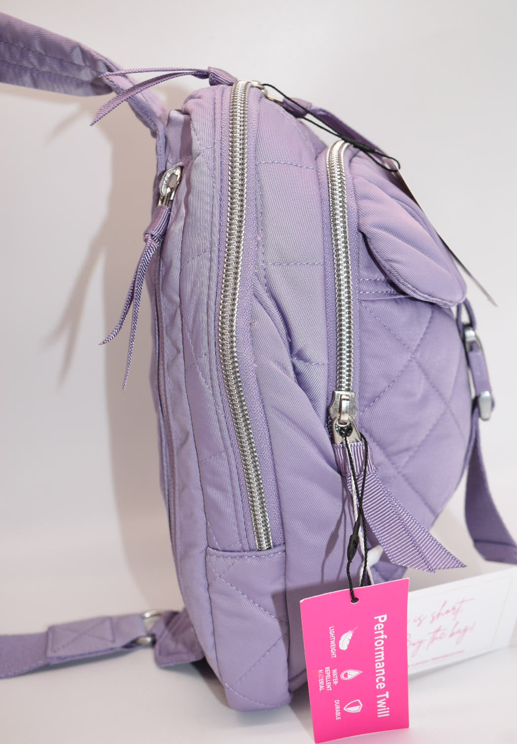 Vera Bradley Utility Sling Bag in Performance Twill - Lavender