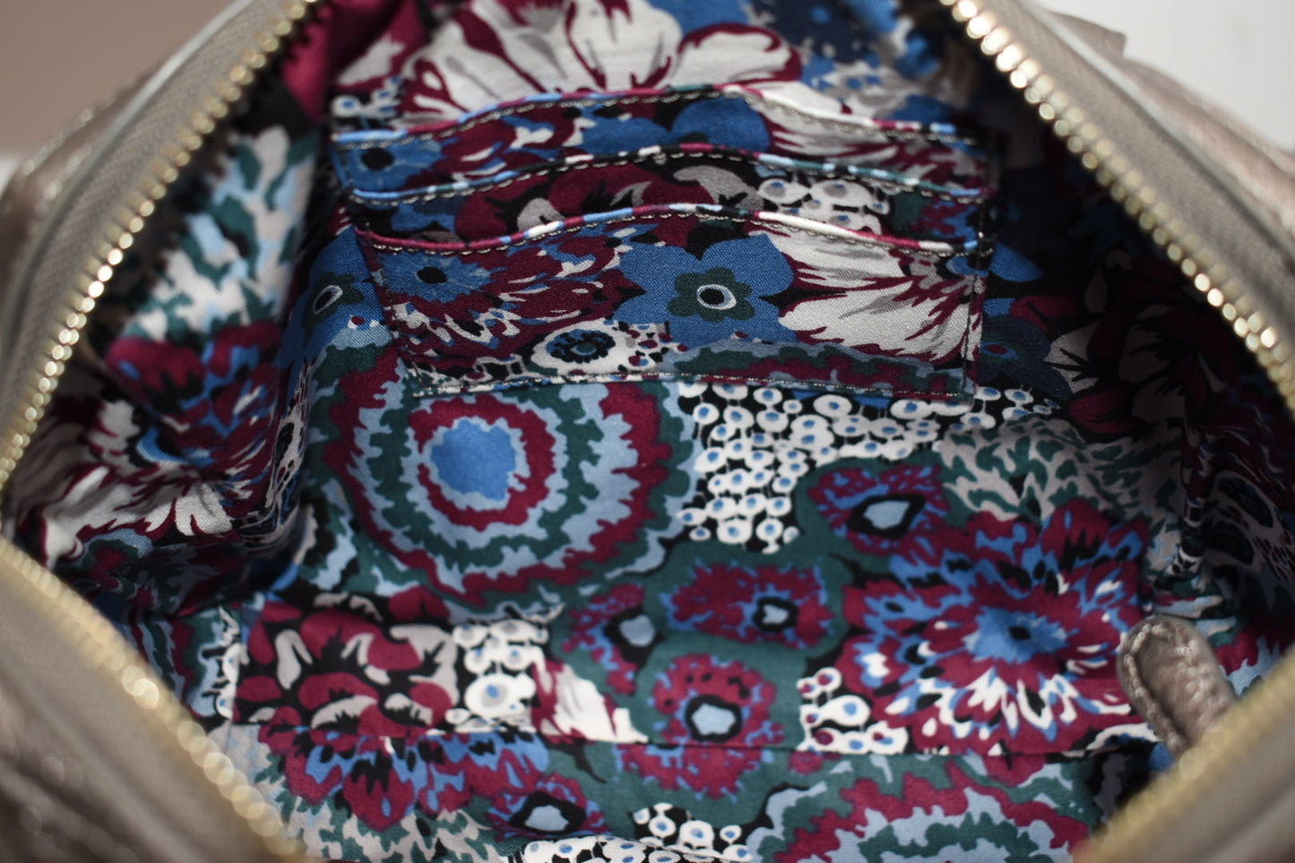 Vera Bradley Mini Marlo Leather Crossbody Satchel Bag in Caspian Sea