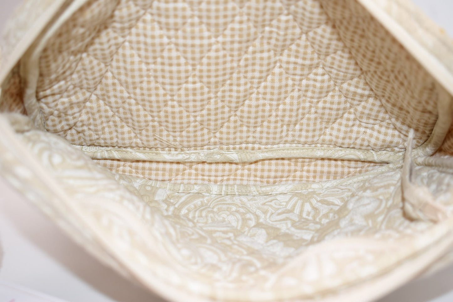 Vintage Vera Bradley Slim Crossbody Bag in "Natural -1995" Pattern