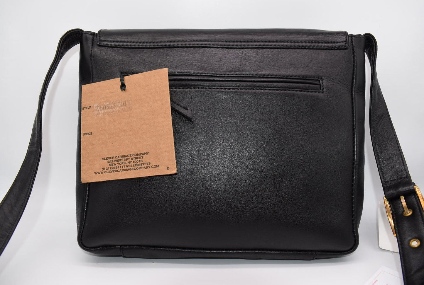Clever Carriage Company Leather Rose Messenger Bag