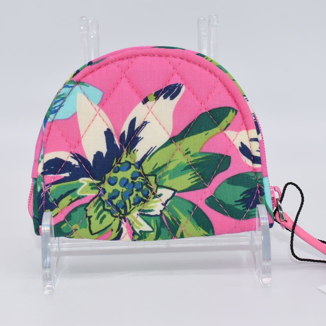 Vera Bradley Zip Coin Purse in "Tropical Paradise" Pattern