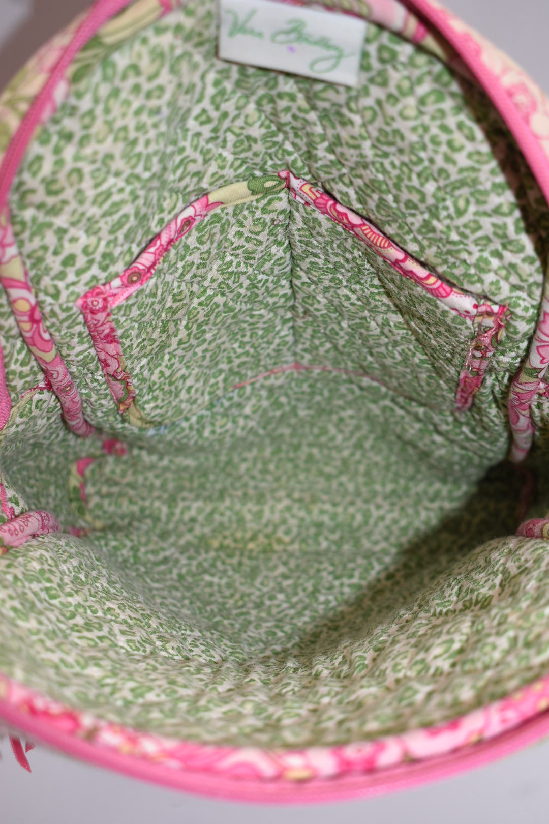 Vera Bradley Small Quilted Cotton Backpack in "Petal Pink" Pattern