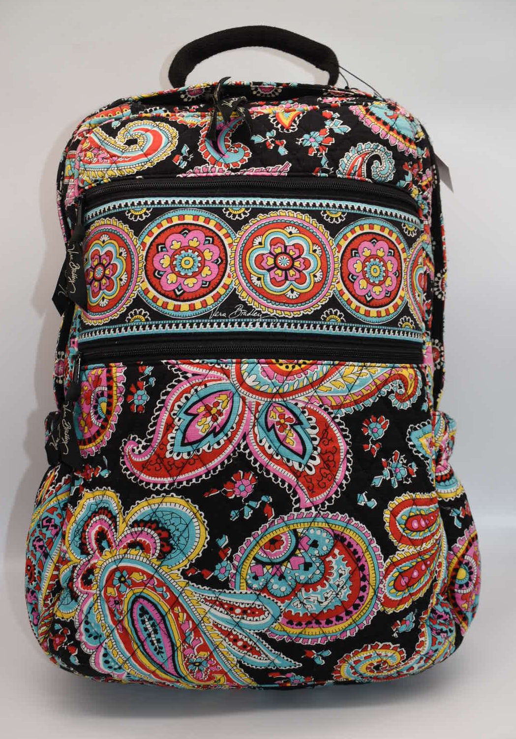 Vera Bradley XL Tech Laptop Backpack in "Parisian Paisley" Pattern