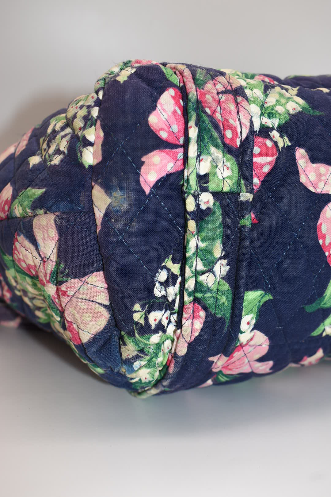 Vera Bradley Large Paddy Shoulder Tote Bag in "Return to Happiness-1999" Pattern
