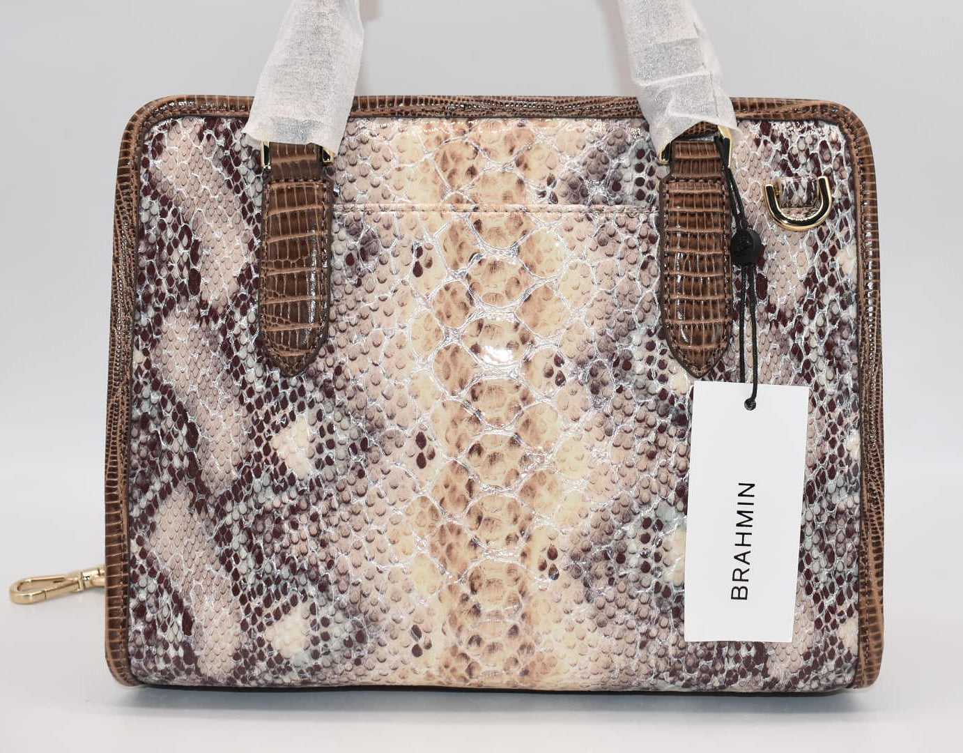 Brahmin Cami Satchel Bag in Multi Eirwen
