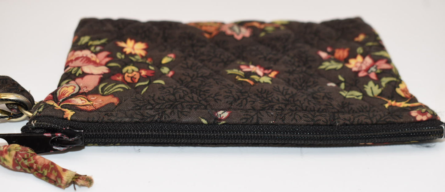 Vera Bradley Zip Wristlet in "Chocolate" Pattern