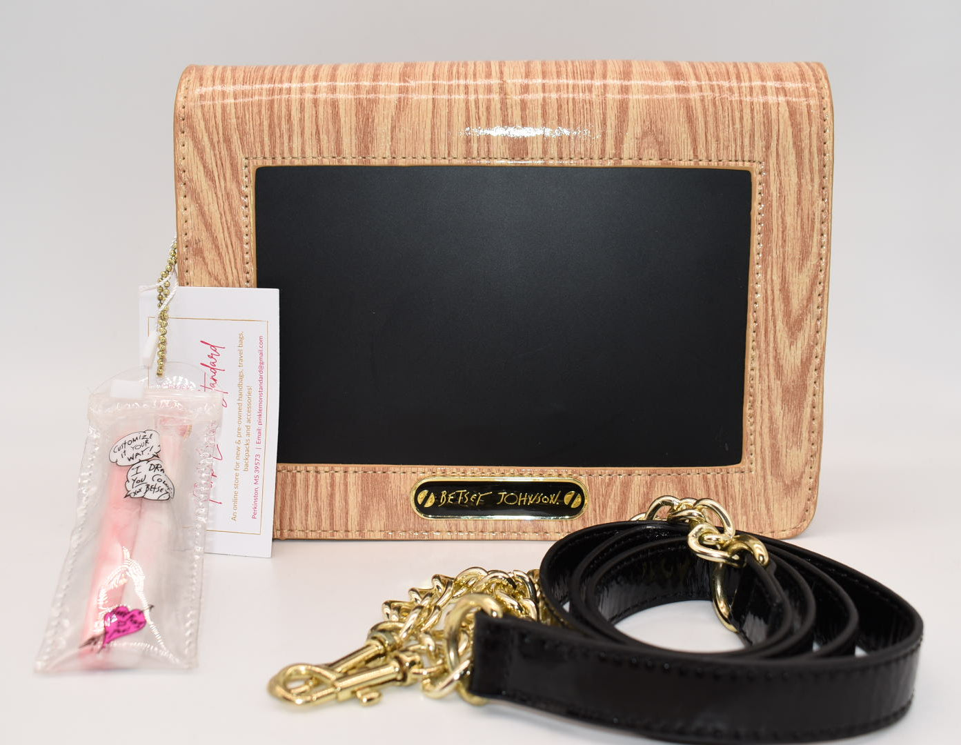 Betsey Johnson "Now You're Chalking" Convertible Shoulder Bag