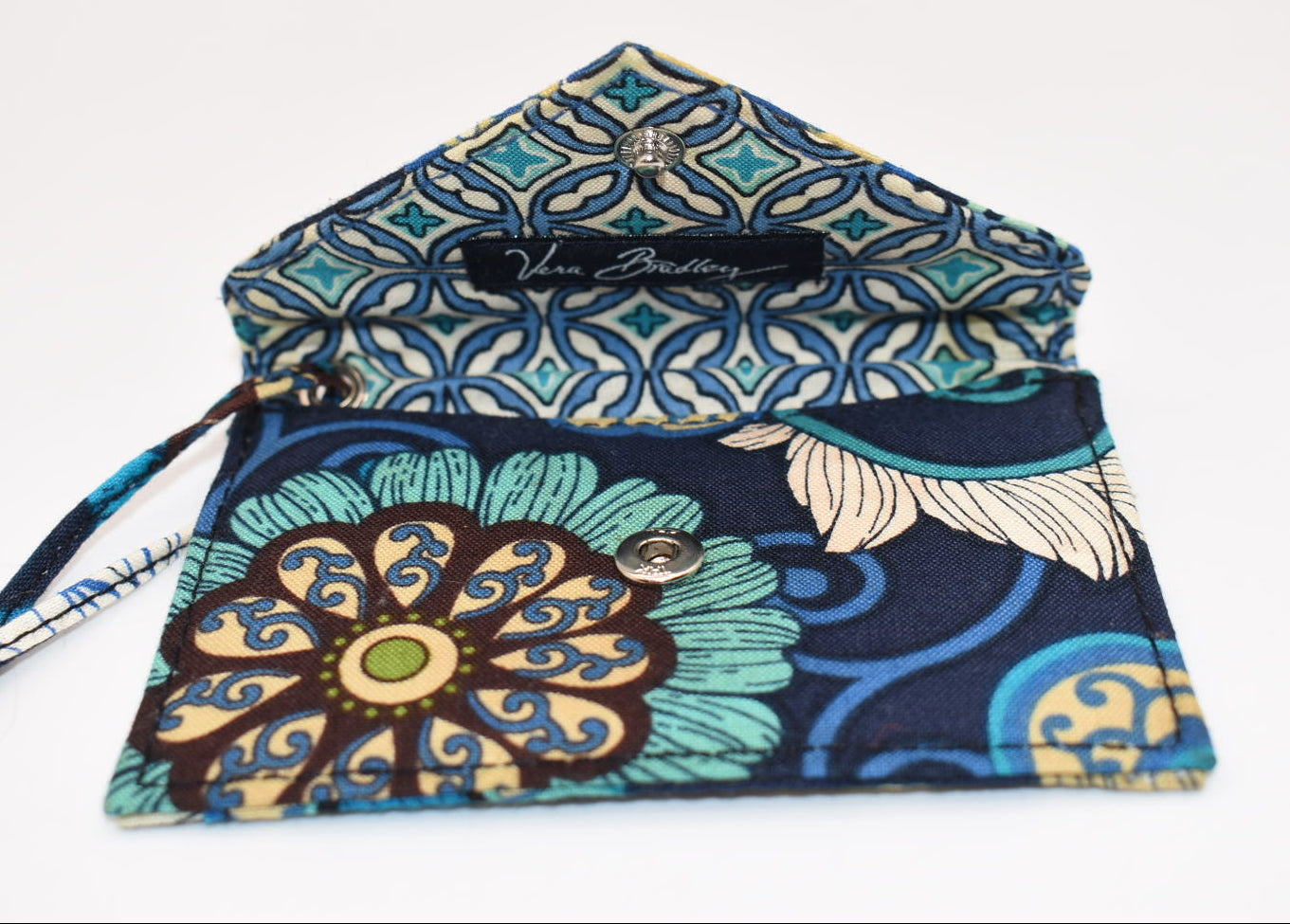 Vera Bradley Luggage Tag in "Mod Floral-Blue" Pattern