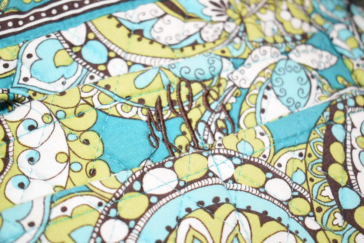 Vera Bradley Villager Tote Bag in "Peacock" Pattern