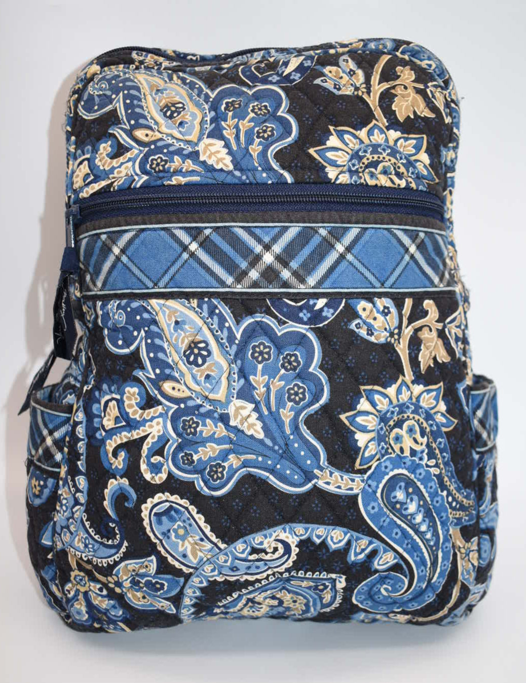 Vera Bradley Small Backpack in "Windsor Navy" Pattern