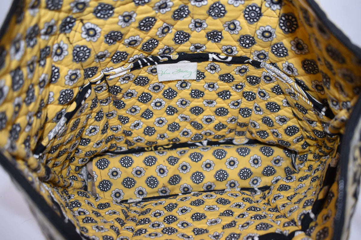 Vera Bradley Villager Tote Bag in "Yellow Bird" Pattern
