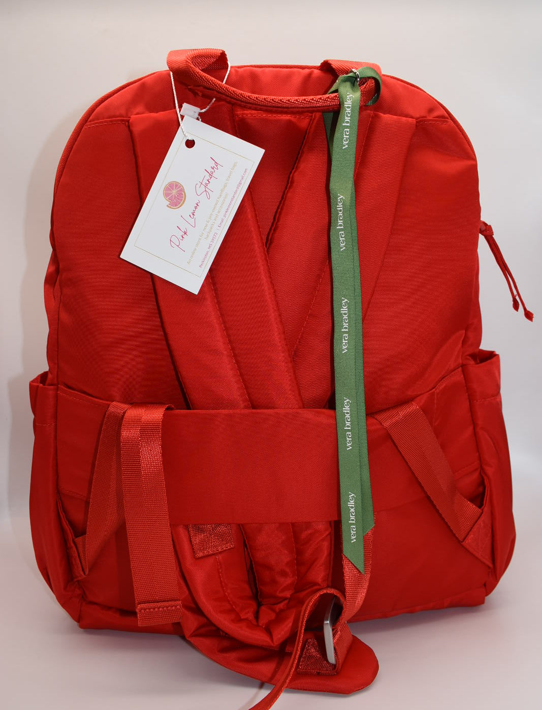 Vera Bradley Large Bancroft Backpack in Goji Berry Red