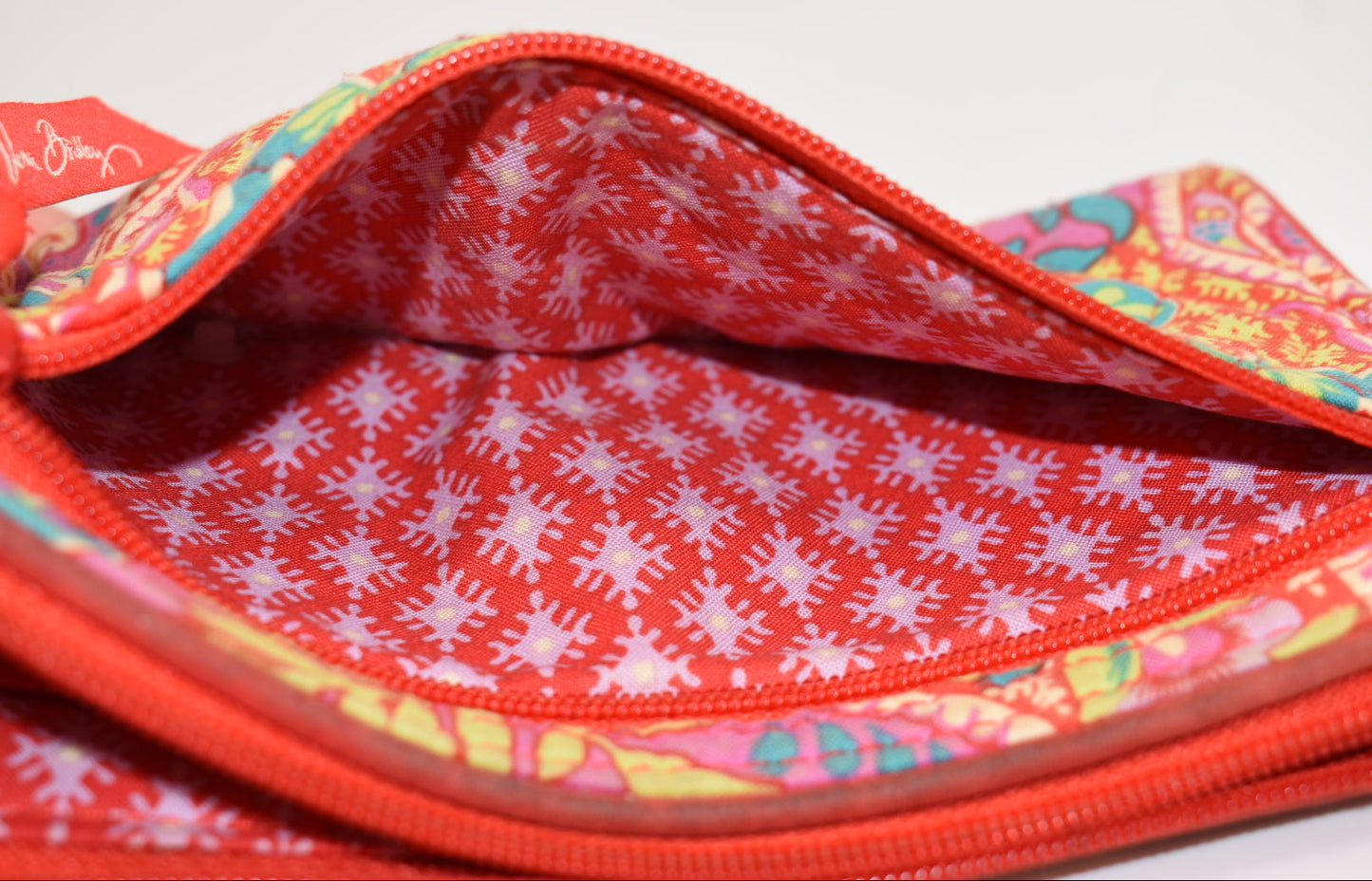 Vera Bradley Front Zip Wristlet in "Paisley in Paradise" Pattern