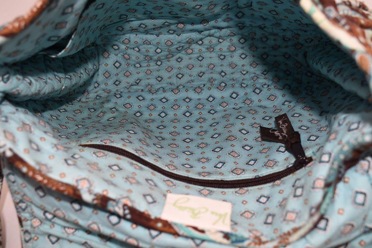 Vera Bradley Saddle Up Convertible Crossbody Bag in "Java Blue" Pattern