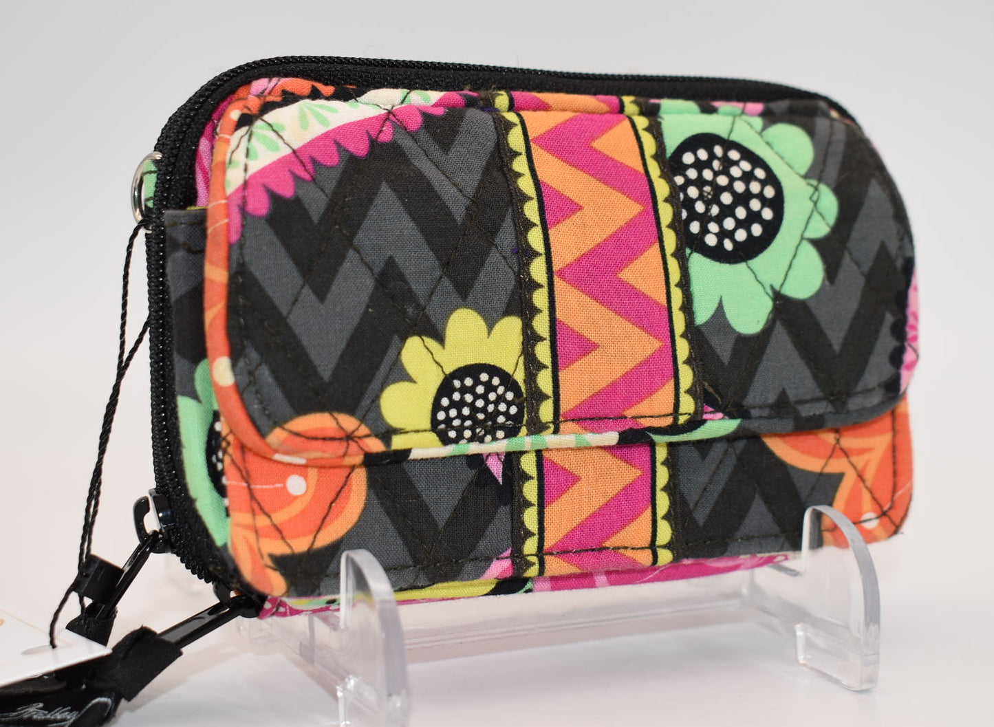 Vera Bradley All-in-One Crossbody Wallet in "Ziggy Zinnia" Pattern