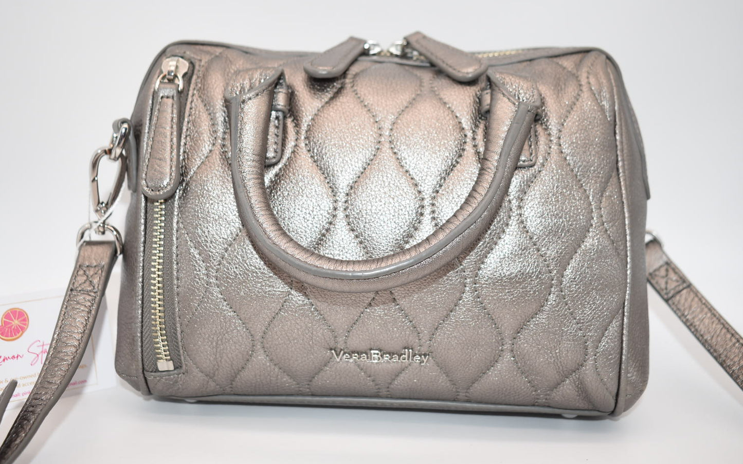 Vera Bradley Mini Marlo Leather Crossbody Satchel Bag in Caspian Sea