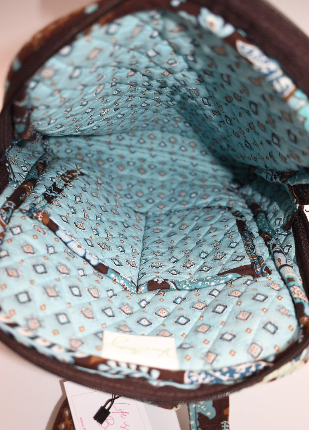 Vera Bradley Quilted Small Ultimate Backpack in "Java Blue" Pattern