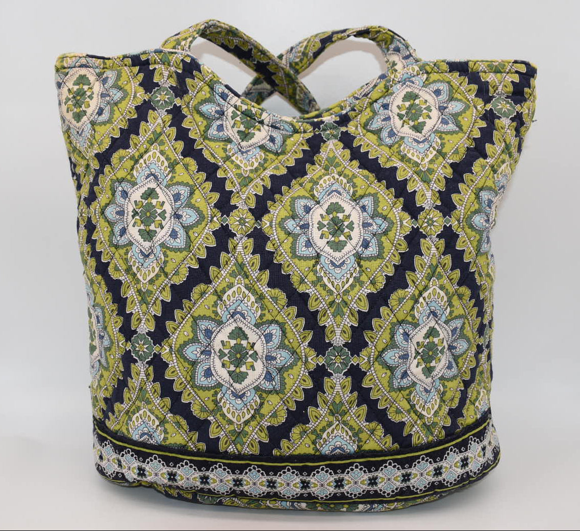Vera Bradley Bucket Tote Bag in "Cambridge" Pattern