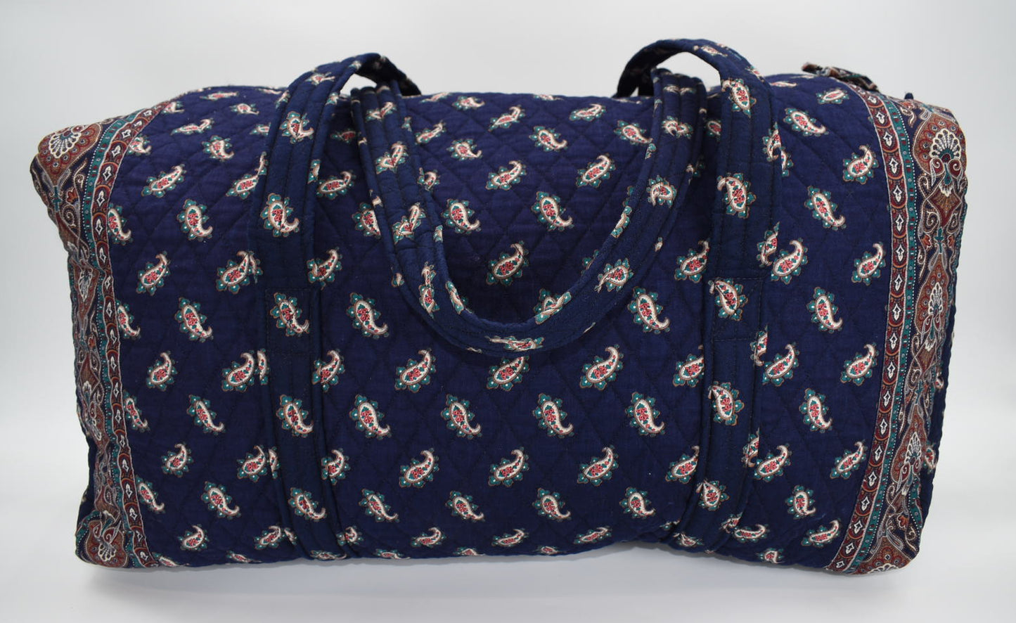 Vintage Vera Bradley XL Duffel Bag in "Navy-1991 " Pattern