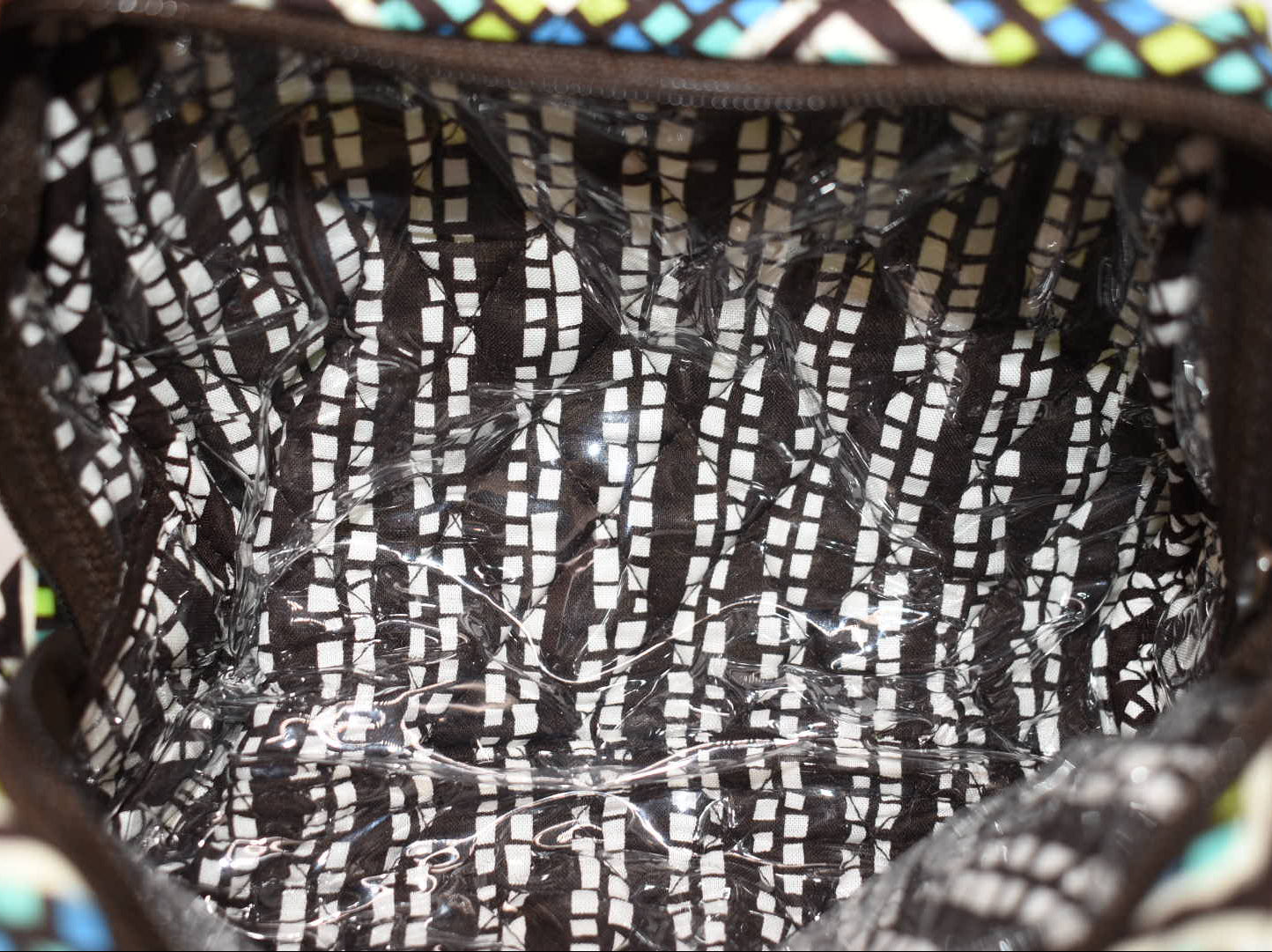 Vera Bradley Medium Cosmetic Zip Bag in "Rain Forest" Pattern