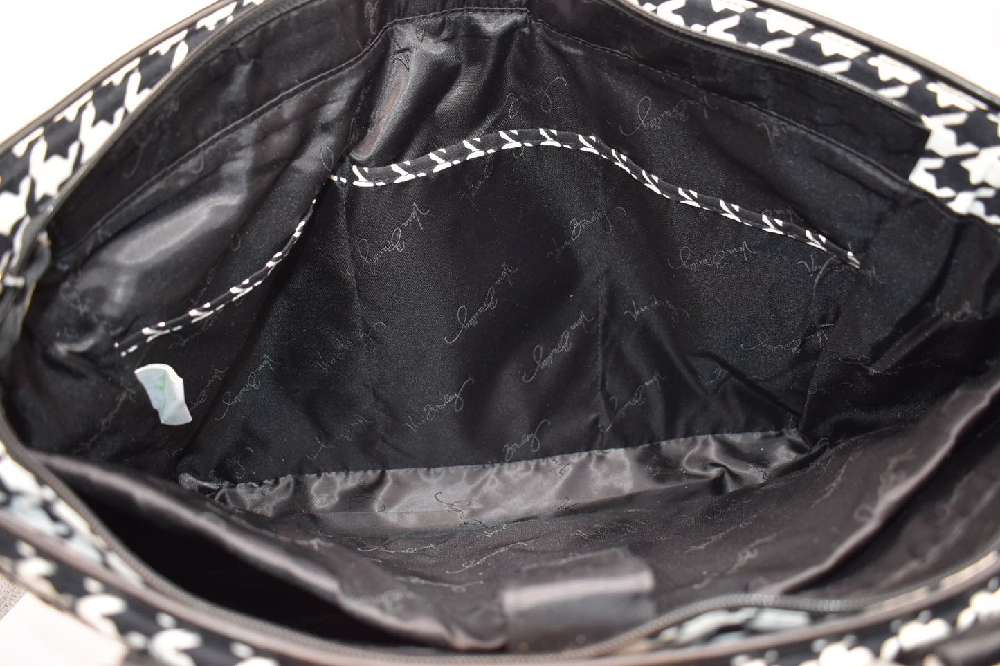 Vera Bradley Trimmed Laptop Tote Bag in "Houndstooth" Pattern