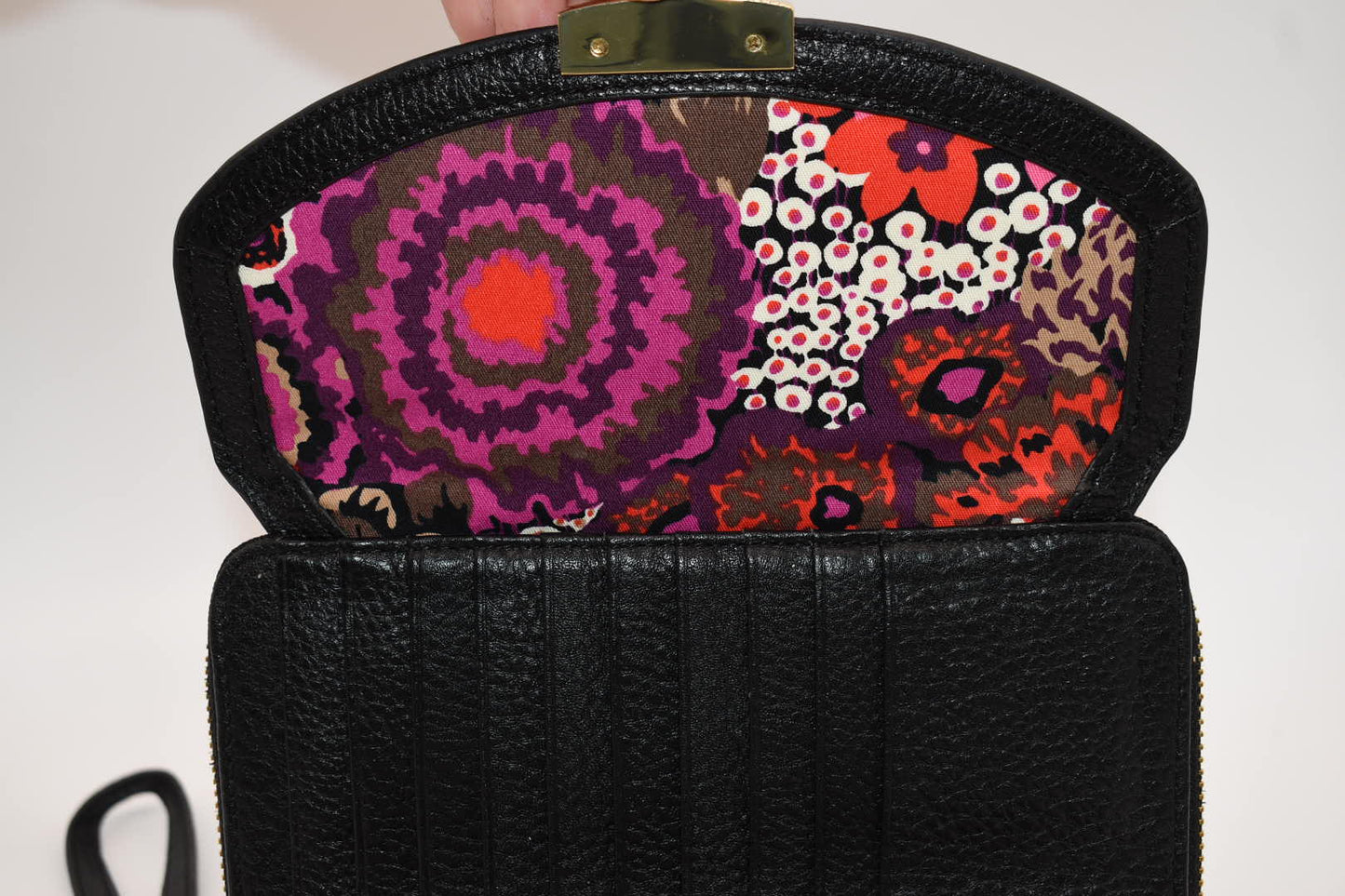 Vera Bradley Quilted Leather Ultimate Wristlet Wallet in Black