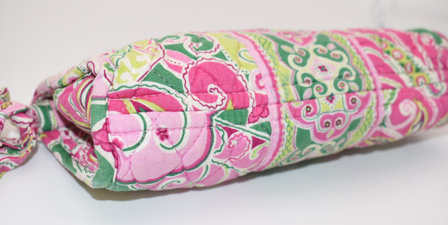 Vera Bradley Cosmetic Zip Bag in "Pinwheel Pink" Pattern