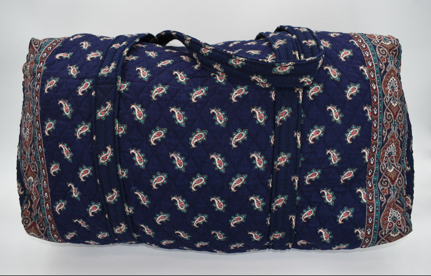Vintage Vera Bradley XL Duffel Bag in "Navy-1991 " Pattern