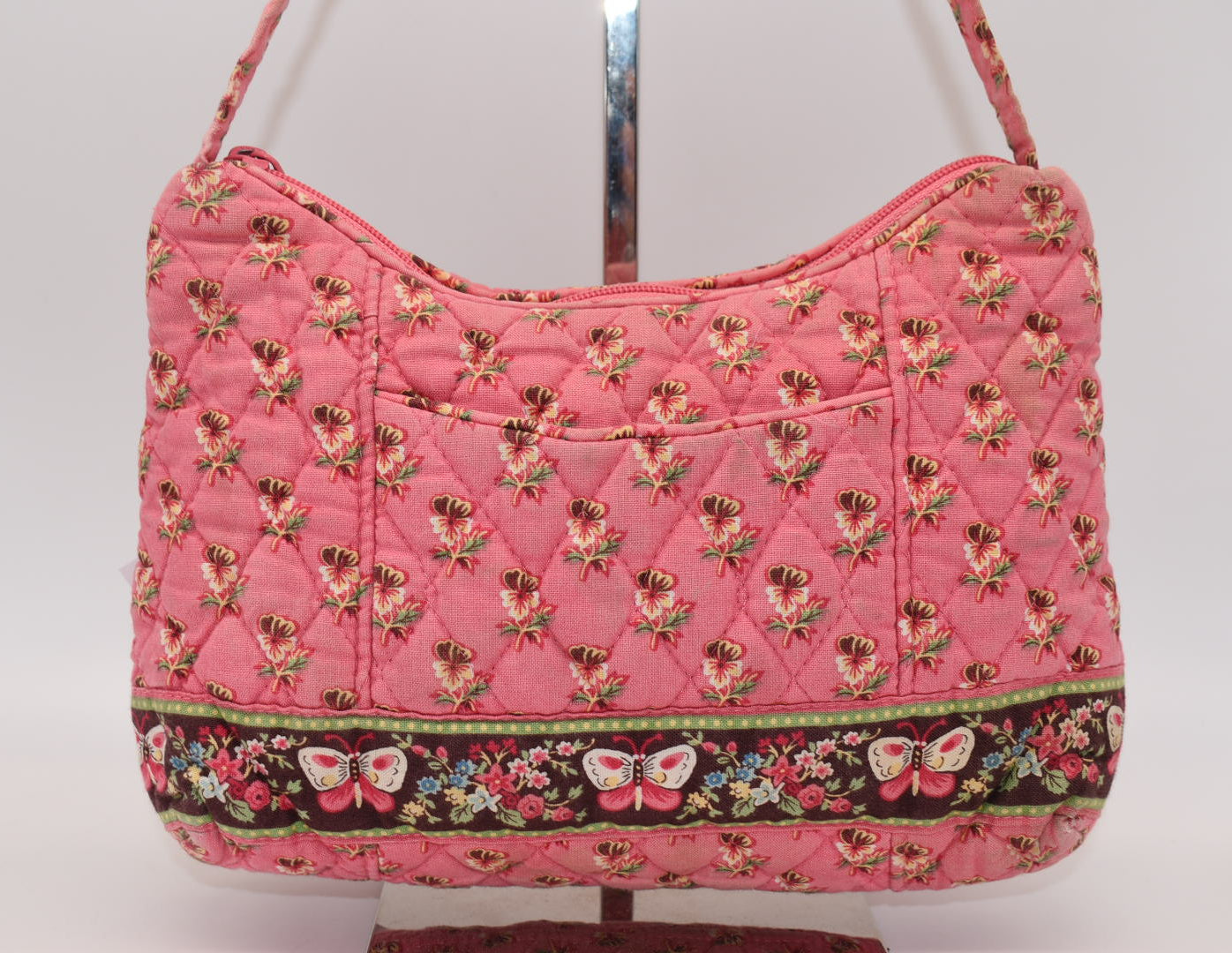 Vera Bradley Molly Shoulder Bag in "Pink Pansy" Pattern