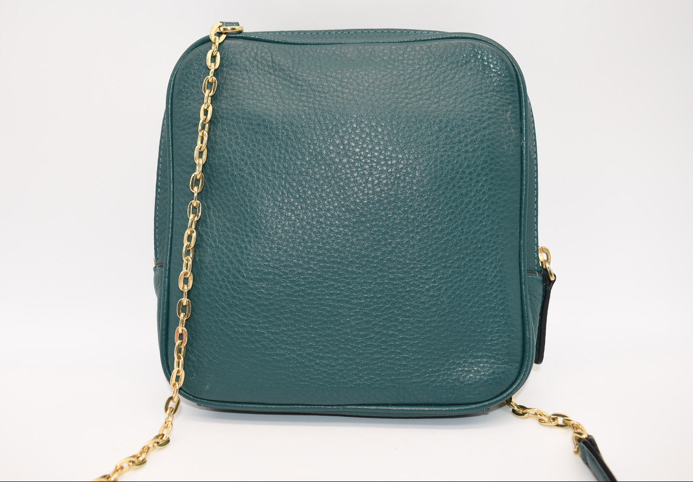 Vera Bradley Elena Leather Crossbody Bag in "Forest  Green"