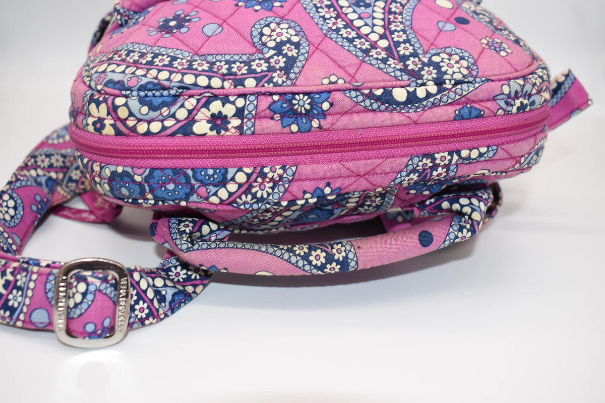 Vera Bradley Small Quilted Cotton Backpack in "Boysenberry" Pattern