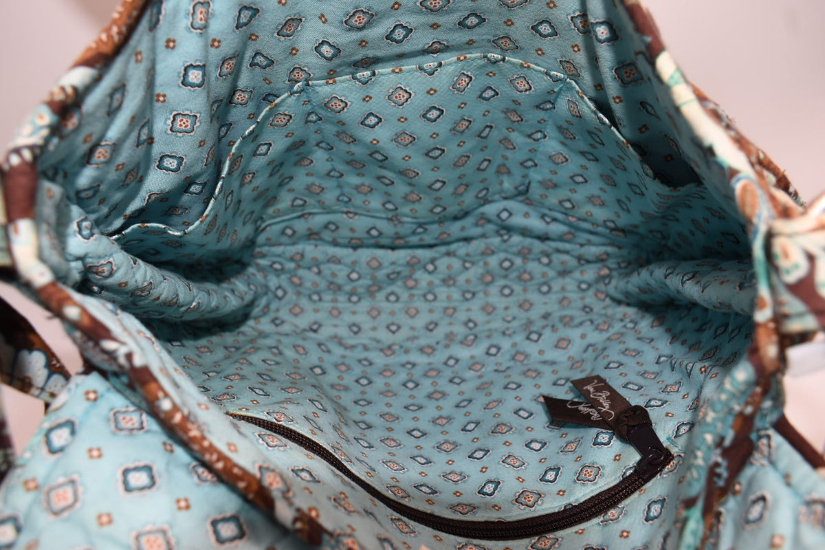 Vera Bradley Saddle Up Convertible Crossbody Bag in "Java Blue" Pattern