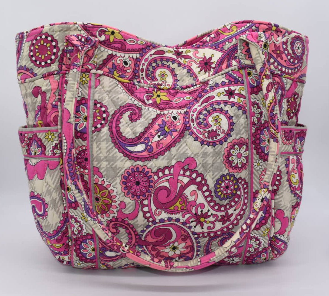 Vera Bradley Side-by-Side Tote Bag in "Paisley Meets Plaid" Pattern