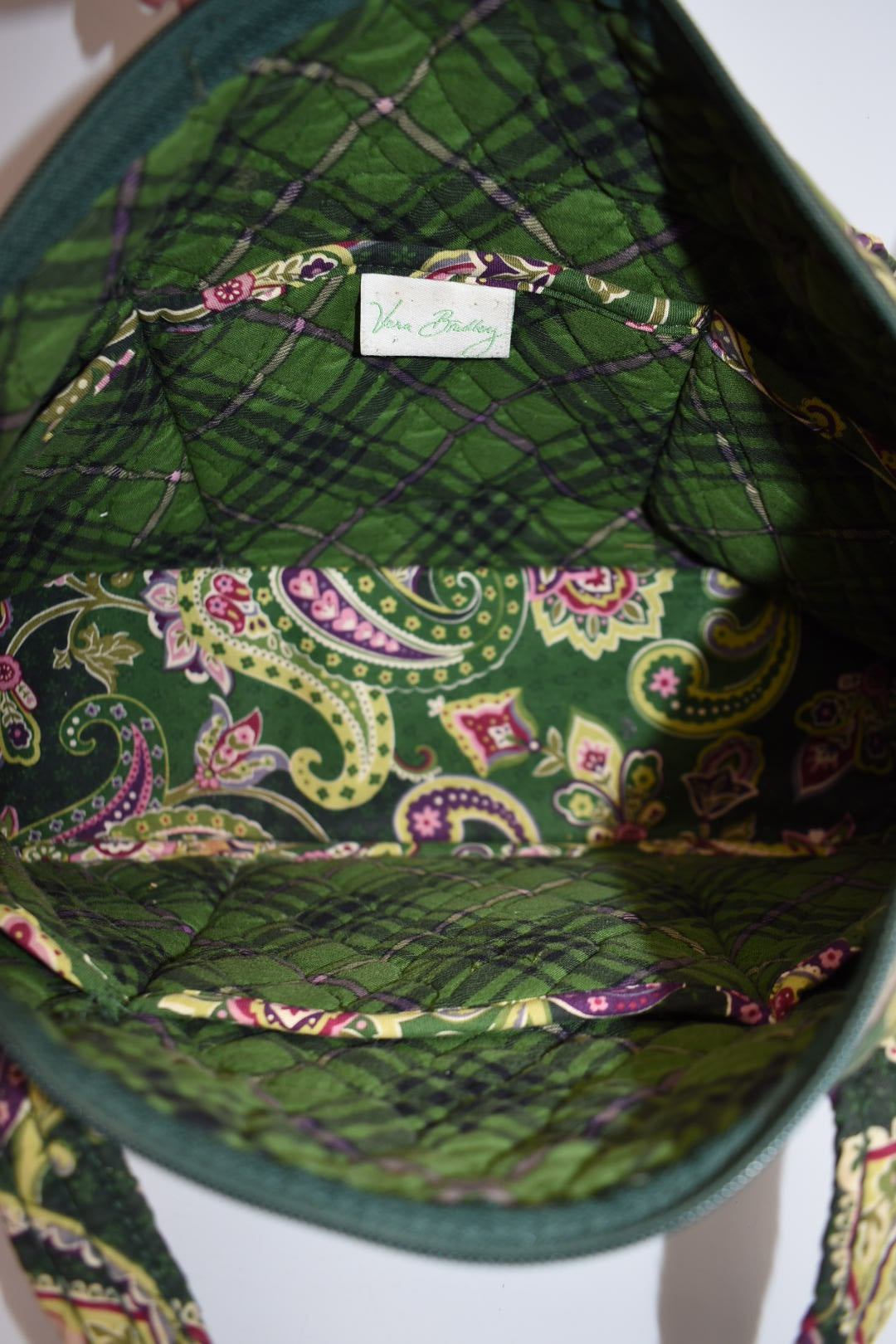 Vera Bradley Large Betsy Shoulder Tote Bag in "Chelsea Green" Pattern
