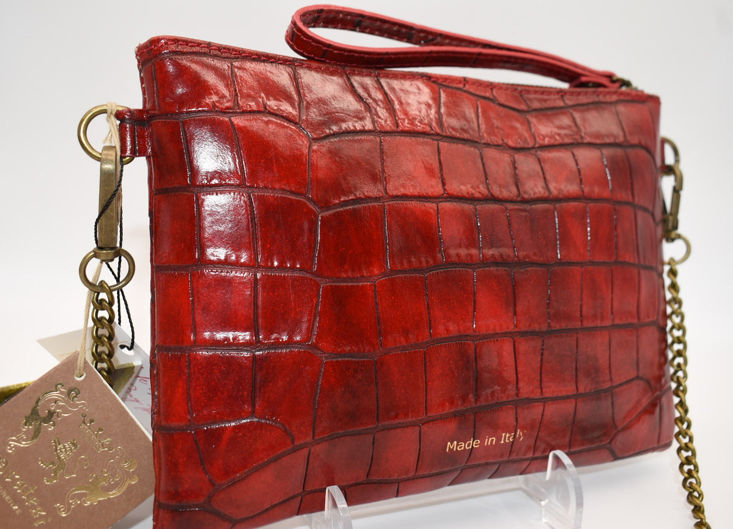 Pratesi Rufina K253/23 Shoulder Bag in Cow Leather - King Cherry