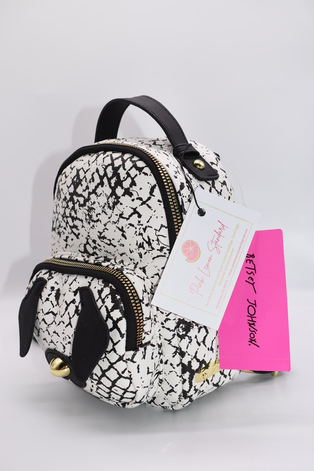 Betsey Johnson Kitsch Dog Mini Backpack
