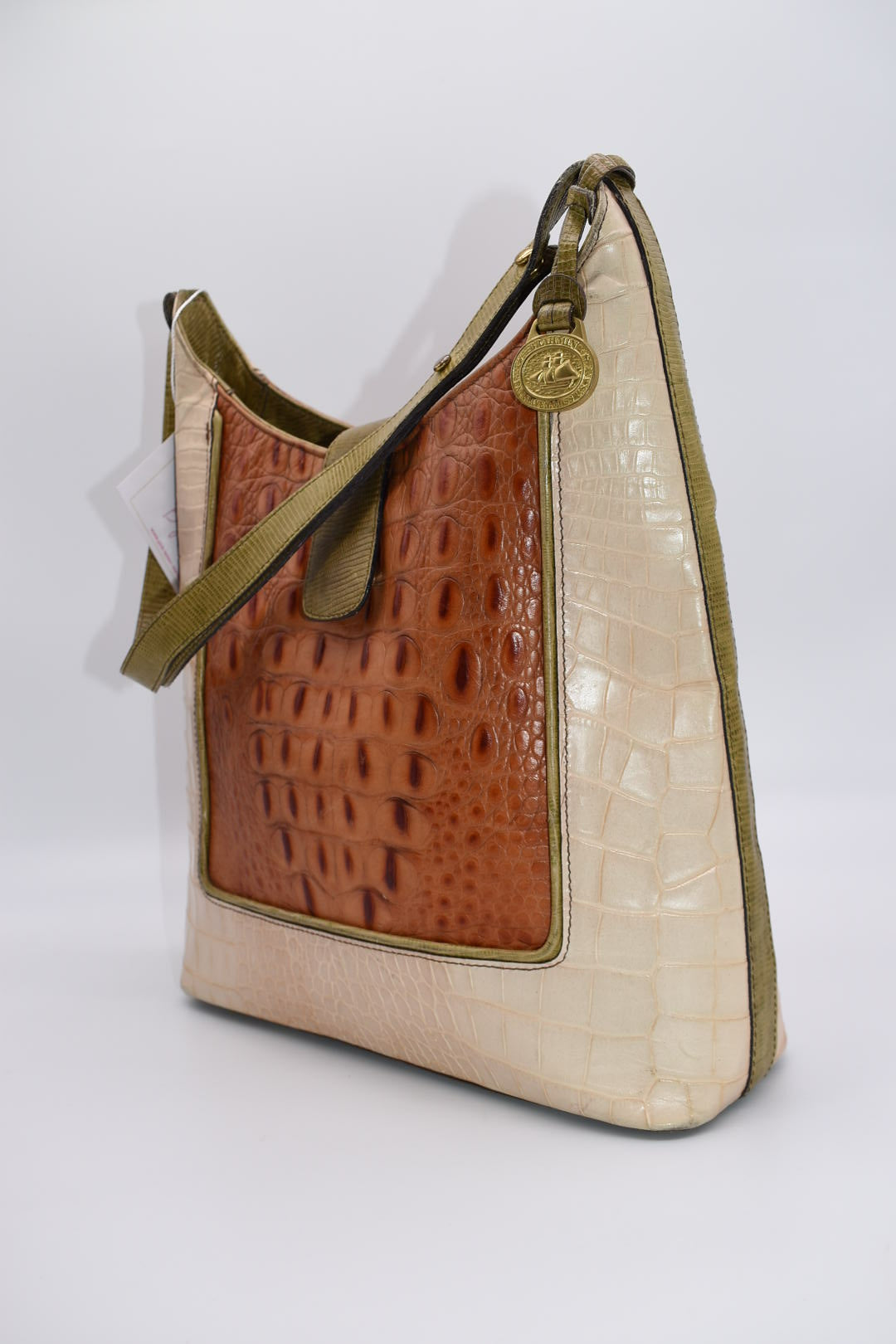 Brahmin Kendal Tricolor Leather Shoulder Bag