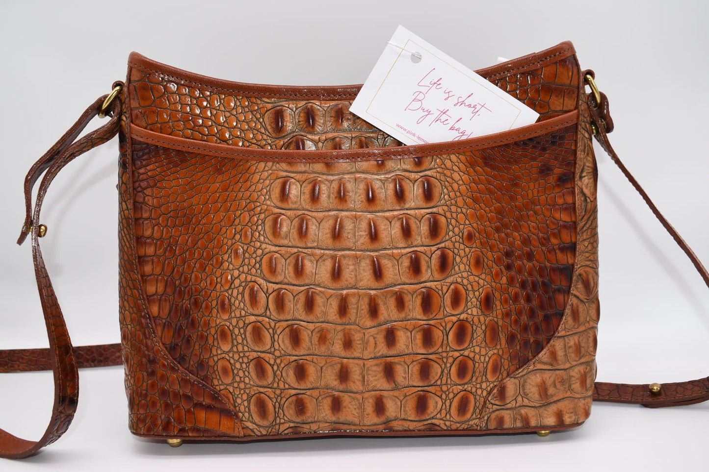 Vintage Brahmin Original Katie Leather Crossbody Bag