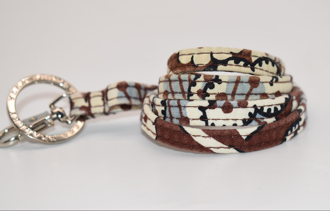 Vera Bradley Lanyard in "Slate Blooms" Pattern