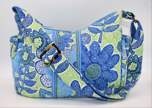 Vera Bradley On-The-Go Convertible Shoulder Bag in "Doodle Daisy" Pattern