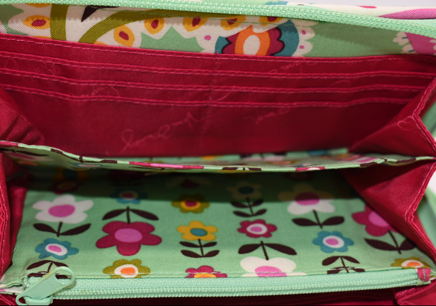 Vera Bradley Accordion Wallet in "Tutti Frutti" Pattern