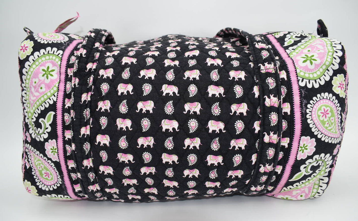 Vera Bradley Medium Duffel Bag in "Pink Elephants" Pattern